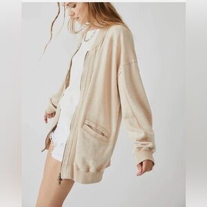 Free People Robby Bomber Nomadic Desert Vintage Inspired Jacket Boho Oversized M